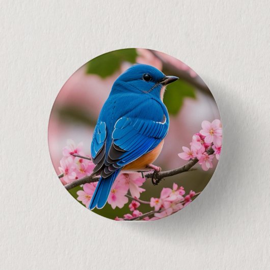 Spring Bluebird Button (Vorderseite)