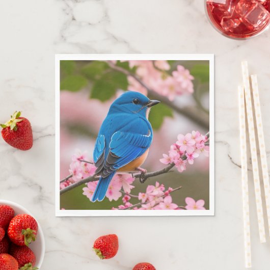 Spring Bluebird Serviette (Beispiel)