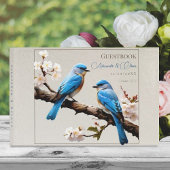 Spring Bluebirds Hochzeit Gästebuch