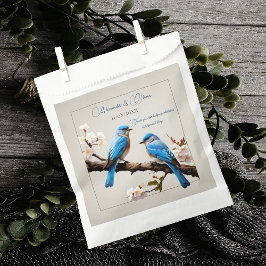 Spring Bluebirds Hochzeit Geschenktütchen