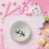 Spring Bluebirds Hochzeit Pappteller (Party)