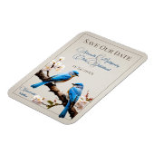 Spring Bluebirds Save the Date Magnet (Linke Seite)