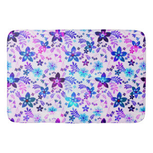 Spring Blume Bouquet - Edelweiss Blume Geometrie Badematte
