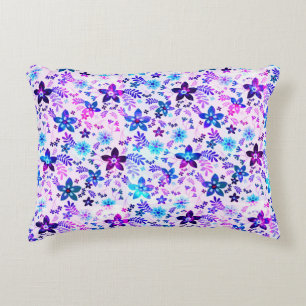 Spring Blume Bouquet - Edelweiss Blume Geometrie Dekokissen