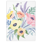 Spring Blume Bouquet | Hübsche Blumenfarbe Klemmbrett (Rückseite)