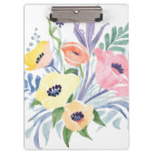 Spring Blume Bouquet | Hübsche Blumenfarbe Klemmbrett (Vorderseite)