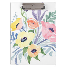 Spring Blume Bouquet | Hübsche Blumenfarbe Klemmbrett