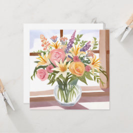 Spring Blume Bouquet | Hübsche Blumenkarte