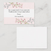 Spring Blume Branch Corolla Vielen Dank Karten (Vorne/Hinten)