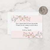 Spring Blume Branch Corolla Vielen Dank Karten (Vorderseite/Rückseite Beispiel)