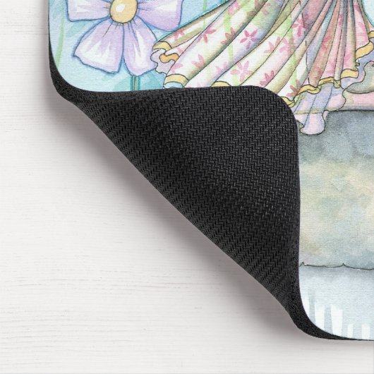 Spring Blume Fairy Art von Molly Harrison Mousepad (Ecke)