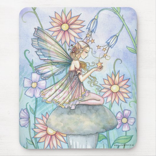 Spring Blume Fairy Art von Molly Harrison Mousepad (Vorne)