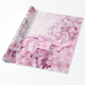Spring Blume Hydrangea Pastel Collage Geschenkpapier (Ungerollt)