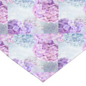 Spring Blume Hydrangea Pastel Collage Kurzer Tischläufer (Ecke)