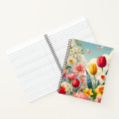 Spring Blume Seamless Patterns Notebook Notizblock (Innenseite)