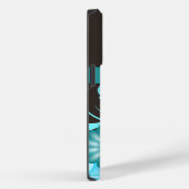 Spring Blumen Aqua Blue Hibiskus Blumen Case-Mate iPhone Hülle (Rückseite / Rechts)