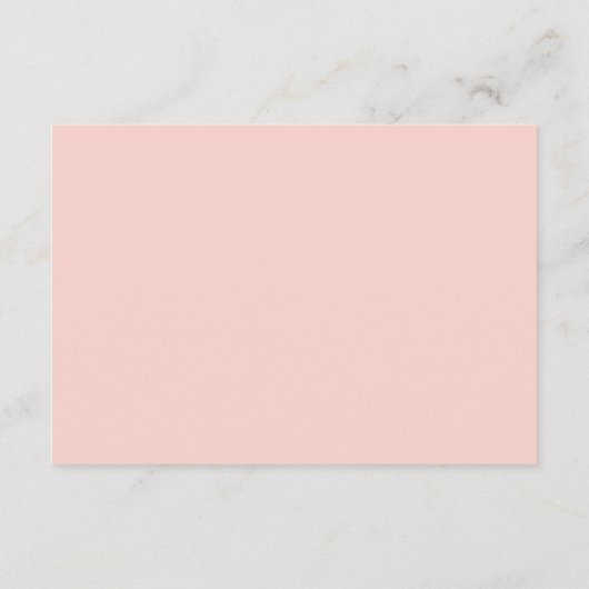 Spring Blush Floral Wedding Hotel Unterkünfte Begleitkarte (Rückseite)