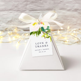 Spring Blush Wedding Danke Geschenkanhänger