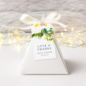 Spring Blush Wedding Danke Geschenkanhänger