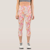 Spring Boho Blume 1 Capri Leggings (Vorderseite)