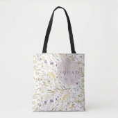Spring Boho Wildblume Pampas Brautparty Squad Tasche (Vorderseite)