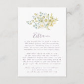 Spring Boho Wildblume Pampas Wedding Begleitkarte (Vorderseite)