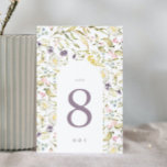 Spring Boho Wildblume Pampas Wedding Tischnummer<br><div class="desc">Dieses Design ist Teil einer Sammlung und kann auf so viele Arten bearbeitet werden. Bitte kontaktieren Sie uns,  wenn Sie Hilfe oder weitere Produkte benötigen.</div>