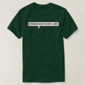 Spring Boot 8Bit T-Shirt (Design vorne)