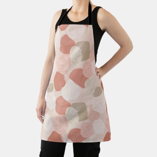 Spring Botanical Blush Sage All-Over Print Apron Schürze (InSitu)