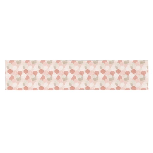 Spring Botanical Blush Sage Leaves Table Runner Kurzer Tischläufer (Horizontal)