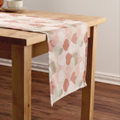 Spring Botanical Blush Sage Leaves Table Runner Kurzer Tischläufer (Beispiel)