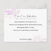 Spring Botanical Farmers Market Cake Care Dankeskarte (Vorderseite)