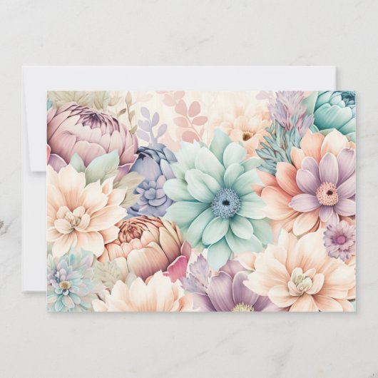 SPRING BOTANISCHES FLÜGEL EINLADUNG (Rückseite)