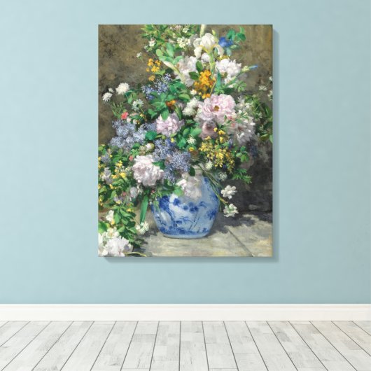 Spring Bouquet, 1866 von Pierre-Auguste Renoir Leinwanddruck (Insitu (Holzboden))
