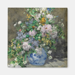 Spring Bouquet, 1866 von Pierre-Auguste Renoir Magnet