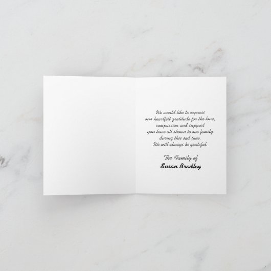 Spring Bouquet Beileid Danke 3 (Innenseite)