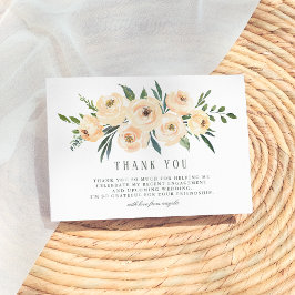 Spring Bouquet Brautparty Vielen Dank Dankeskarte