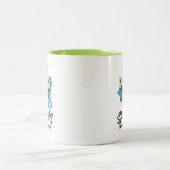 Spring Bouquet Charm - Der Frühling ist in der Air Zweifarbige Tasse (Mittel)