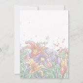 Spring Bouquet Einladung (Rückseite)