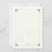 Spring Bouquet Einladung (Rückseite)