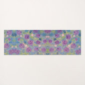 Spring Bouquet Floral Monogram Yogmatte Yogamatte (Rückseite (Horizontal))