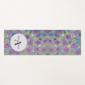 Spring Bouquet Floral Monogram Yogmatte Yogamatte (Vorderseite (Horizontal))