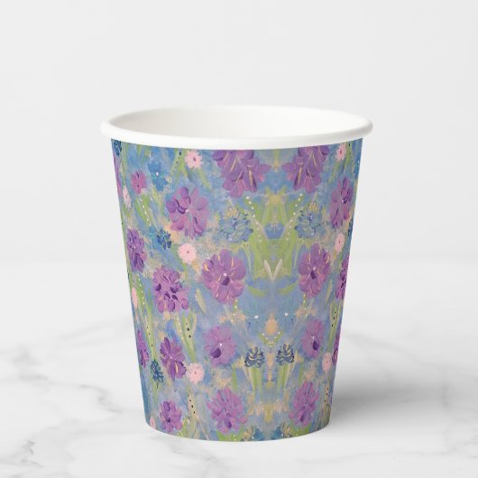 Spring Bouquet Floral Paper Cups Pappbecher (Vorderseite)