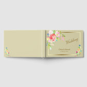 Spring Bouquet Gold Frame Wedding Gästebuch (Voll)