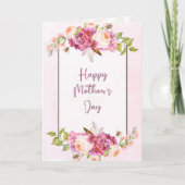 Spring Bouquet Happy Mother Day Karte (Vorderseite)