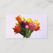 Spring Bouquet mit Tulips & Daffodil Bus, Karte (Rückseite)