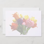 Spring Bouquet mit Tulips und Daffodien Einladung (Rückseite)