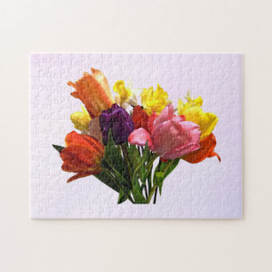 Spring Bouquet mit Tulips und Daffodien Puzzle