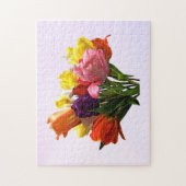 Spring Bouquet mit Tulips und Daffodien Puzzle (Vertikal)