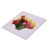 Spring Bouquet mit Tulips und Daffodien Tile Fliese (Seite)